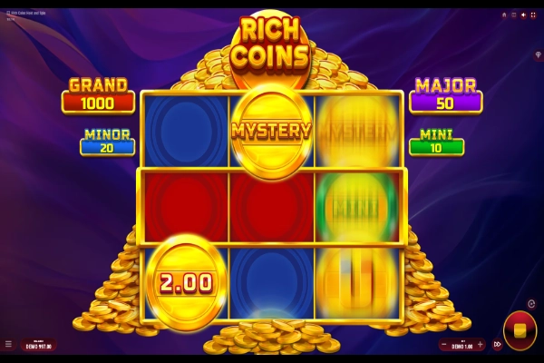 rich coins hold and spin 6