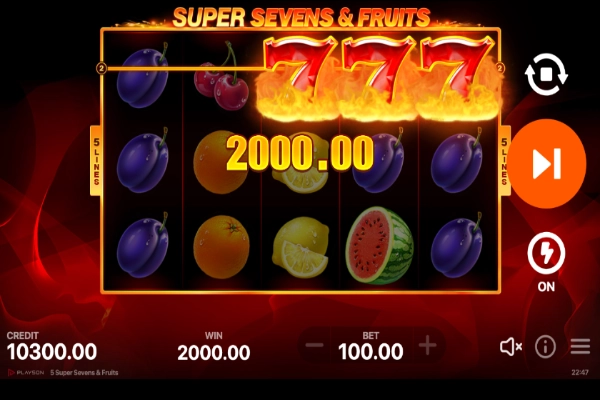 super sevens and fruits 6