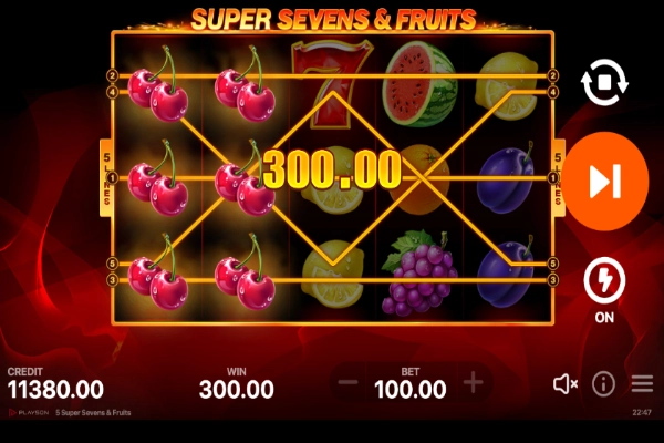 super sevens and fruits 7